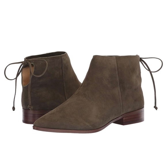 Splendid Women’s Niva Pointed Toe Soft Suede Ankle Boots Size 7 Lace Details - Picture 1 of 9